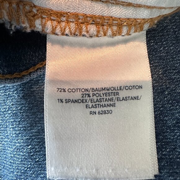 Land's End Recover Denim High Rise Wide Leg Crop Jeans Sz 14 - Picture 9 of 13